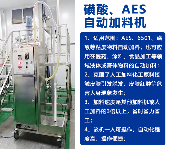 AES磺酸加料機、實驗室乳化機、片堿食鹽自動加料機-04